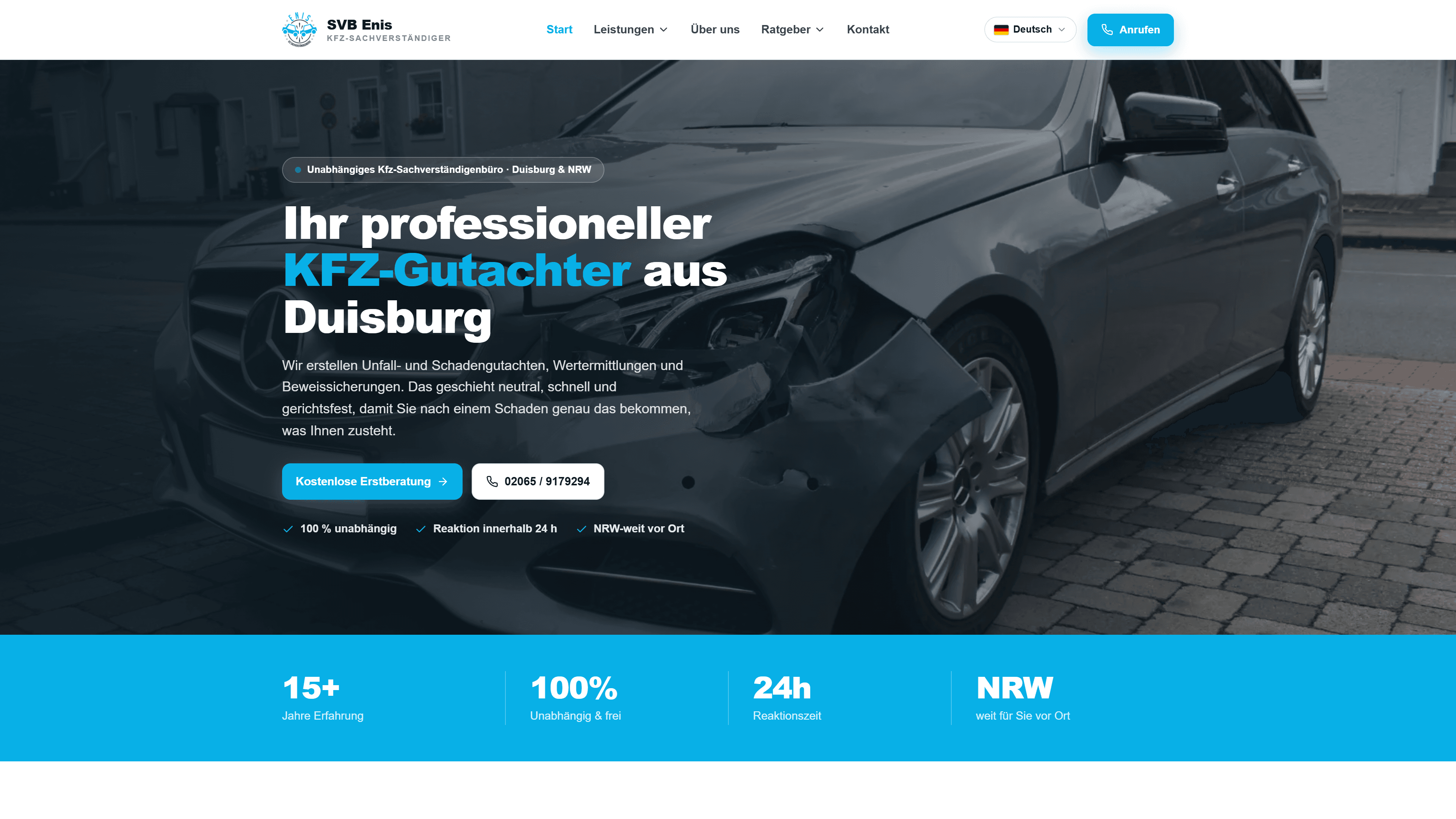 svb-enis website mockup